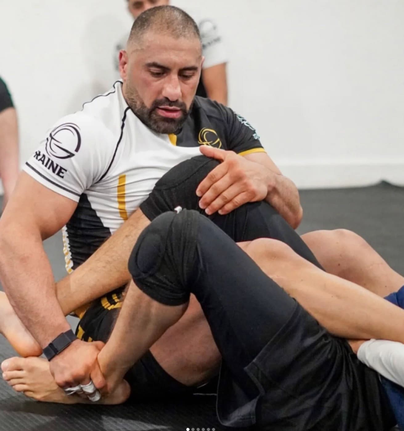 Training on the mats at Khalid Ismail Academy, Ilford